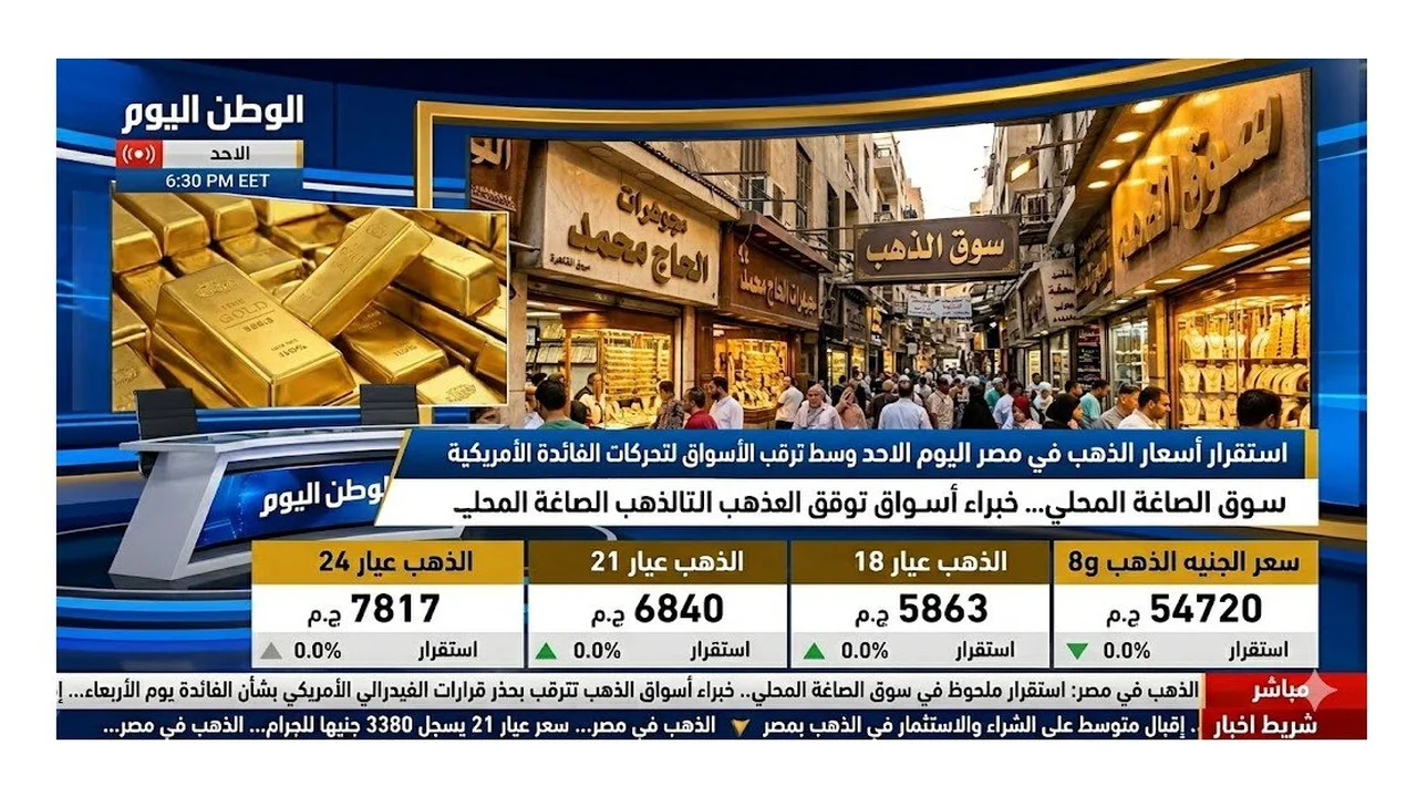 أسعار الذهب في مصر تثبت نفسها اليوم وسط انتظار تحركات الفائدة الأمريكية